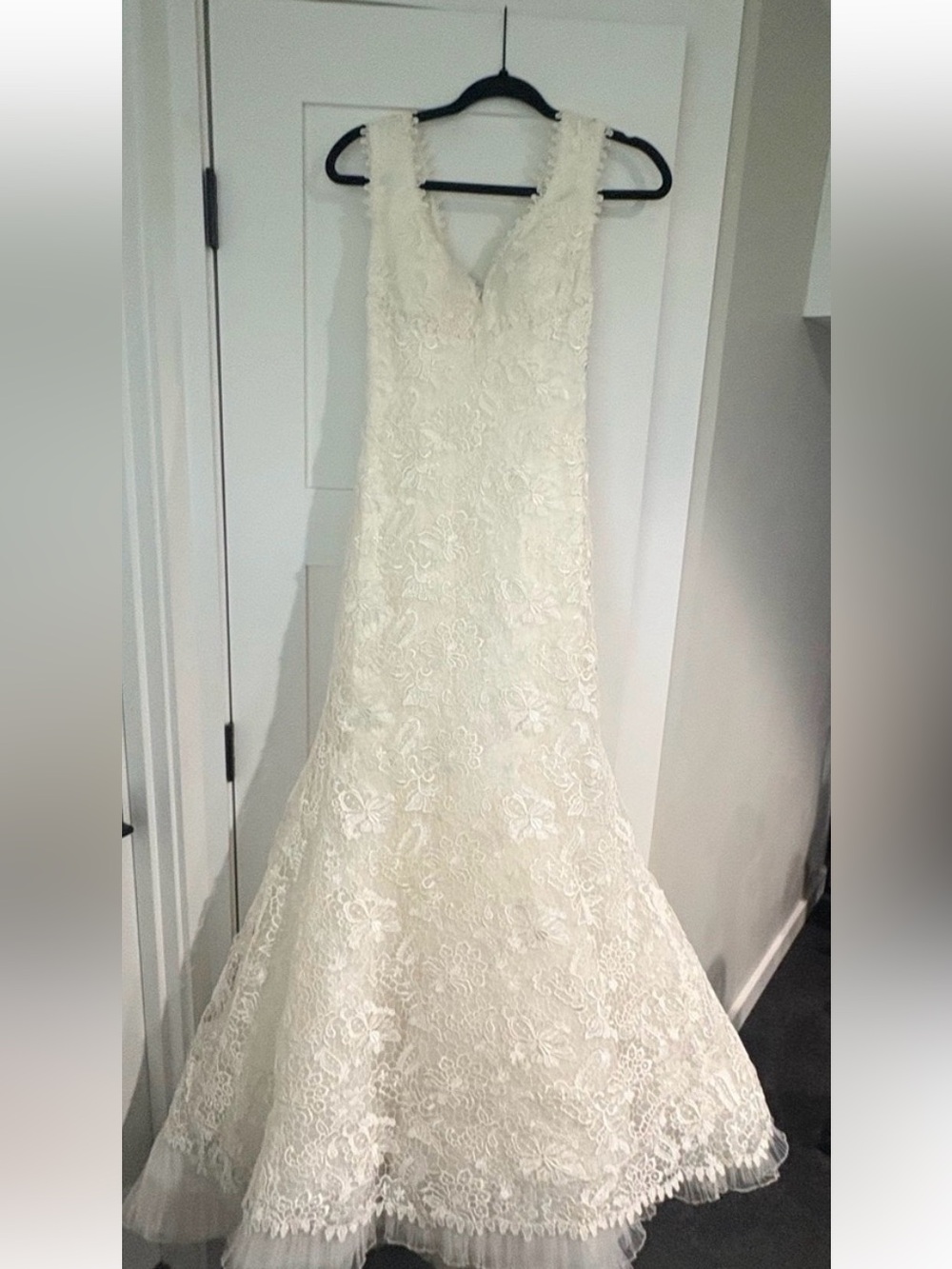 Manuel Mota Pronovias Wedding Dress Lace Size 4
